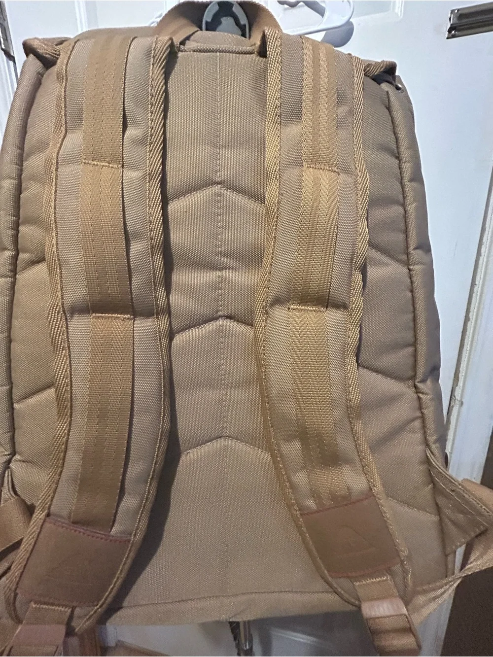 Polar Outdoor Stuff Canvas Roll-Top Backpack in Tan -
